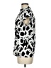 Alfani Print Black Short Sleeve Blouse Size M - photo 5