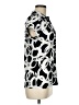 Alfani Print Black Short Sleeve Blouse Size M - photo 4