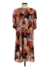 Halogen 100% Polyester Print Orange Casual Dress Size S - photo 2