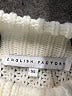 English Factory Stripes White Pullover Sweater Size XS - photo 7