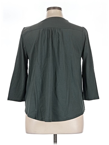 Lands' End 3/4 Sleeve Blouse (view 2)