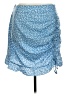 Shein Curve 100% Polyester Paisley Blue Casual Skirt Size 16 Plus (2) - photo 1