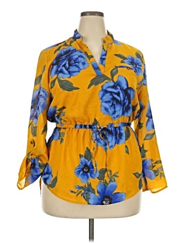 Blush 3/4 Sleeve Blouse (view 1)