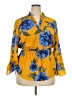 Blush Yellow 3/4 Sleeve Blouse Size 2X - photo 1