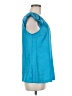 Express Design Studio 100% Polyester Teal Short Sleeve Blouse Size M - photo 4