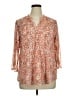 Cocomo 100% Polyester Orange 3/4 Sleeve Blouse Size XL - photo 1