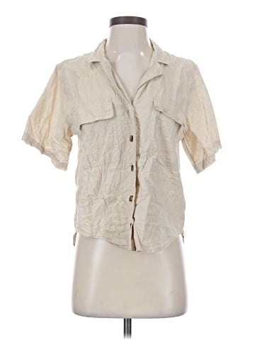 Madewell Undyed Linen-Cotton Medina Shirt (view 1)