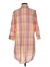 Chaps 100% Cotton Yellow 3/4 Sleeve Button-Down Shirt Size M - photo 2