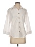 Unbranded Ivory 3/4 Sleeve Button-Down Shirt Size S - photo 1