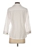 Unbranded Ivory 3/4 Sleeve Button-Down Shirt Size S - photo 2