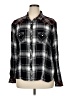 Panhandle 100% Rayon Plaid Black Long Sleeve Button-Down Shirt Size XL - photo 1