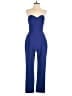 Adelyn Rae 100% Polyester Solid Blue Jumpsuit Size M - photo 1