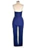Adelyn Rae 100% Polyester Solid Blue Jumpsuit Size M - photo 2