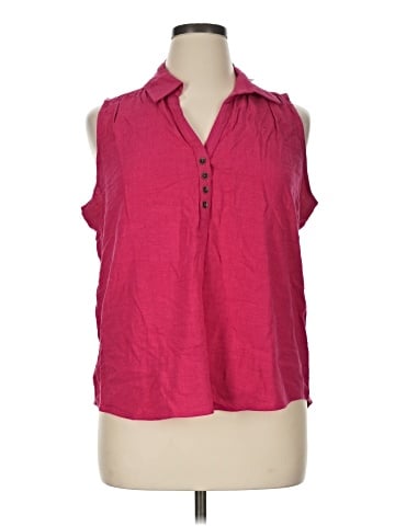 Maurices Sleeveless Button-Down Shirt (view 1)