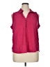 Maurices Pink Sleeveless Button-Down Shirt Size XL - photo 1