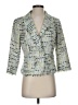 W by Worth Tweed Multi Color Green Blazer Size 4 - photo 1