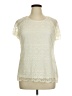 Solitaire Ivory Short Sleeve Top Size 1X - photo 1