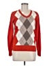 St. John's Bay 100% Cotton Argyle Red Pullover Sweater Size M - photo 1