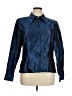 Carlisle Metallic Blue Long Sleeve Blouse Size 14 - photo 1