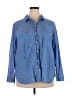 Old Navy 100% Cotton Blue Long Sleeve Button-Down Shirt Size XXL - photo 1