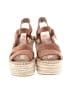 Soludos 100% Leather Tan Wedges Size 6 - photo 2