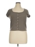 Old Navy Gray Short Sleeve Top Size XL - photo 1