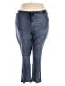Ellos Chevron-herringbone Blue Jeans Size 28 waist - photo 1