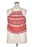 Xhilaration 100% Rayon Red Sleeveless Blouse Size XXL - photo 2