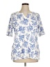 Croft & Barrow Blue Short Sleeve Blouse Size XL - photo 1