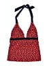 Boden 100% Elastane Polka Dots Red Swimsuit Top Size 12 - photo 1