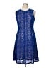 Tiana B. 100% Polyester Blue Cocktail Dress Size 16 - photo 1