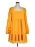 BCBG Paris Solid Yellow Casual Dress Size XL - photo 1