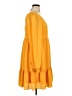 BCBG Paris Solid Yellow Casual Dress Size XL - photo 4