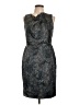 Tahari Paisley Gray Cocktail Dress Size L (estimated) - photo 1