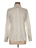 J.Crew 100% Cotton Stripes Yellow Long Sleeve Button-Down Shirt Size M - photo 1