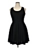 White Mark Solid Black Cocktail Dress Size XL - photo 1