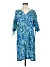 Blue Ginger 100% Rayon Paisley Blue Casual Dress Size S - photo 1