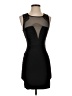 Just Fab Solid Black Cocktail Dress Size S - photo 1