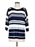 White House Black Market Stripes Blue Pullover Sweater Size M - photo 1