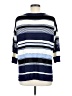 White House Black Market Stripes Blue Pullover Sweater Size M - photo 2