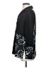 MING WANG 100% Polyester Color Block Graphic Floral Black 3/4 Sleeve Blouse Size S - photo 5
