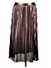 Trouve Metallic Silver Formal Skirt Size L - photo 1