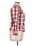 Mudd 100% Cotton Plaid Pink Long Sleeve Blouse Size XL - photo 4