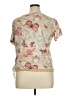Basic Editions Floral Ivory Short Sleeve T-Shirt Size 1X - photo 2