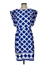 Eliza J 100% Polyester Argyle Blue Cocktail Dress Size 4 - photo 1