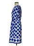 Eliza J 100% Polyester Argyle Blue Cocktail Dress Size 4 - photo 5