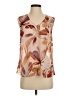 CAbi 100% Polyester Tan Sleeveless Blouse Size S - photo 1
