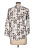 Fun2Fun 100% Rayon Silver 3/4 Sleeve Blouse Size L - photo 2