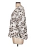 Fun2Fun 100% Rayon Silver 3/4 Sleeve Blouse Size L - photo 5