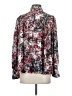 Rose + Olive 100% Polyester Floral Red Burgundy Long Sleeve Blouse Size S - photo 2